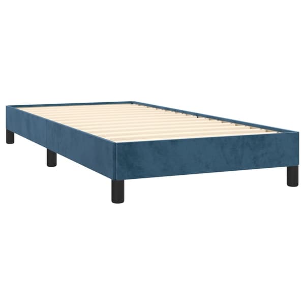 vidaXL Sängram mörkblå 90x190 cm sammet Blå
