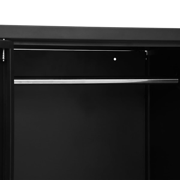 vidaXL Garderob industriell svart 90x40x140 cm stål Svart