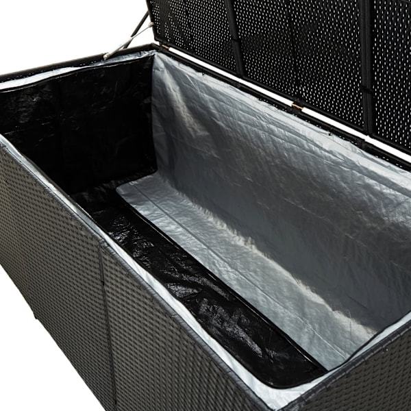 vidaXL Dynbox konstrotting 180x90x70 cm svart Svart