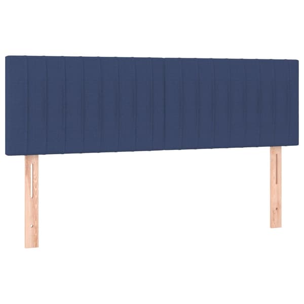 vidaXL Ramsäng med madrass blå 140x200 cm tyg Blå
