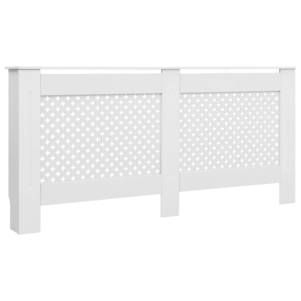 vidaXL Elementskydd 2 st vit 172x19x81,5 cm MDF Vit