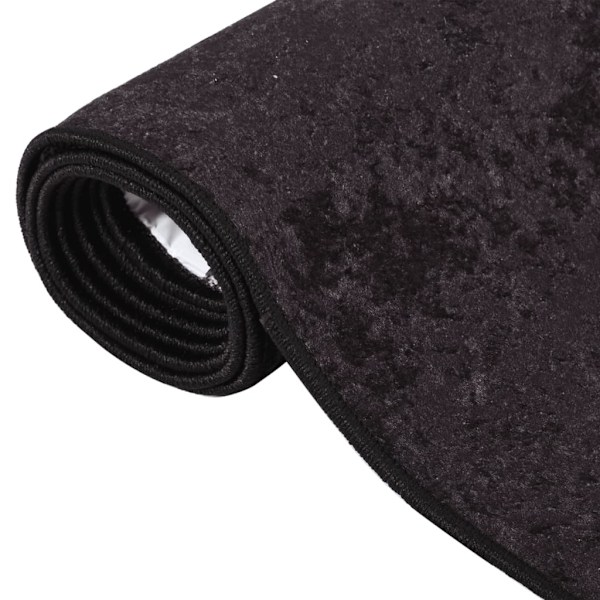 vidaXL Matta tvättbar 80x150 cm antracit halkfri Antracit