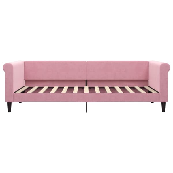 vidaXL Dagbädd rosa 90x200 cm sammet Rosa