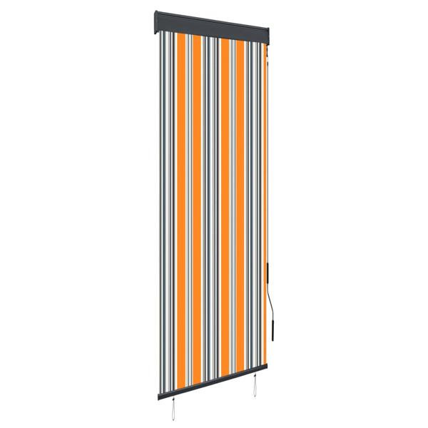 vidaXL Rullgardin utomhus 60x250 cm gul och blå multifärg