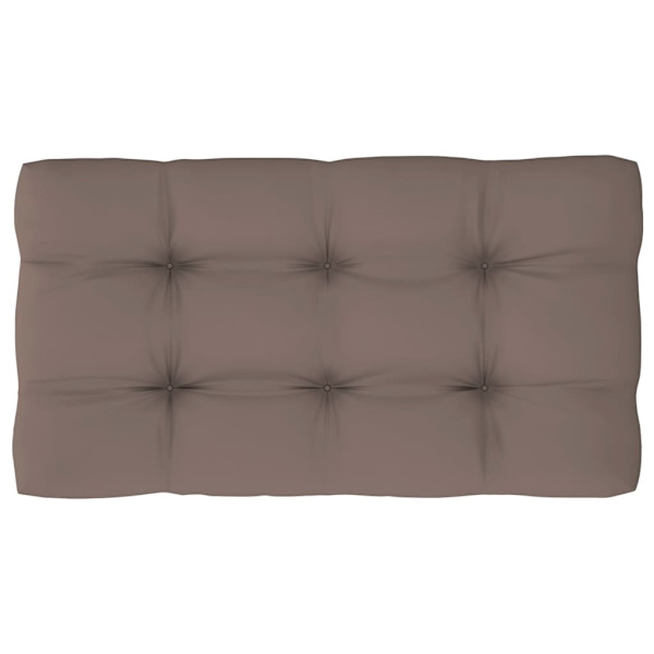 vidaXL Pallsoffa 2-sits med dynor svart impregnerad furu Svart