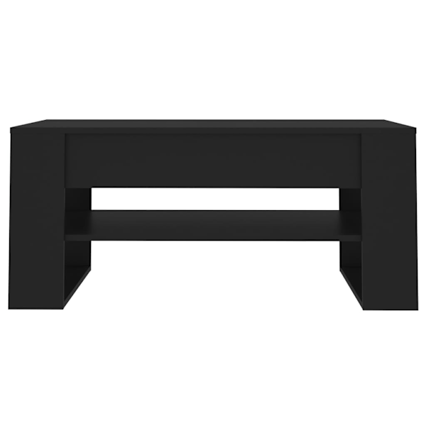 vidaXL Soffbord svart 102x55x45 cm konstruerat trä Svart