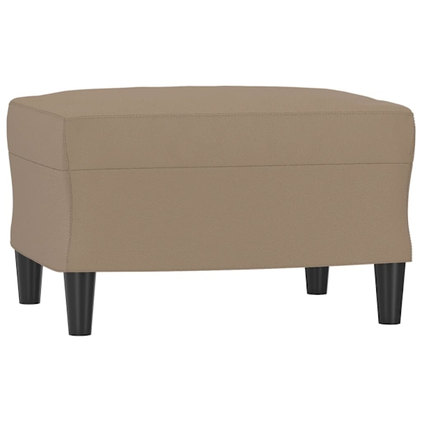 vidaXL Fotpall cappuccino 60x50x41 cm konstläder Brun