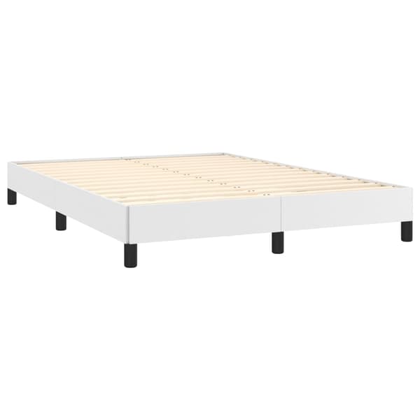 vidaXL Sängram vit 140x200 cm konstläder Vit