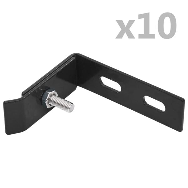 vidaXL Hörnkoppling 10 set antracit Antracit