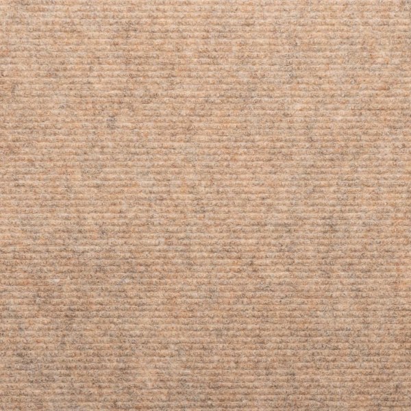 vidaXL Trappstegsmattor självhäftande 15 st 65x24,5x3,5 cm beige Beige