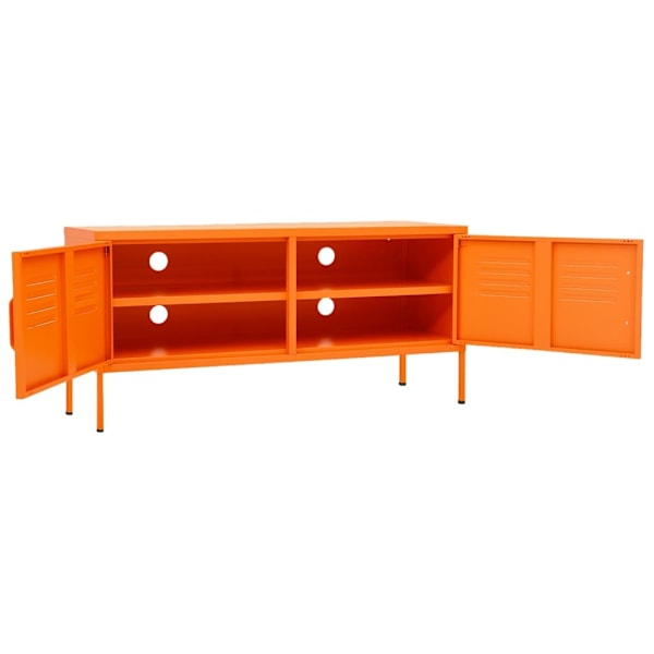 vidaXL Tv-bänk orange 105x35x50 cm stål Orange