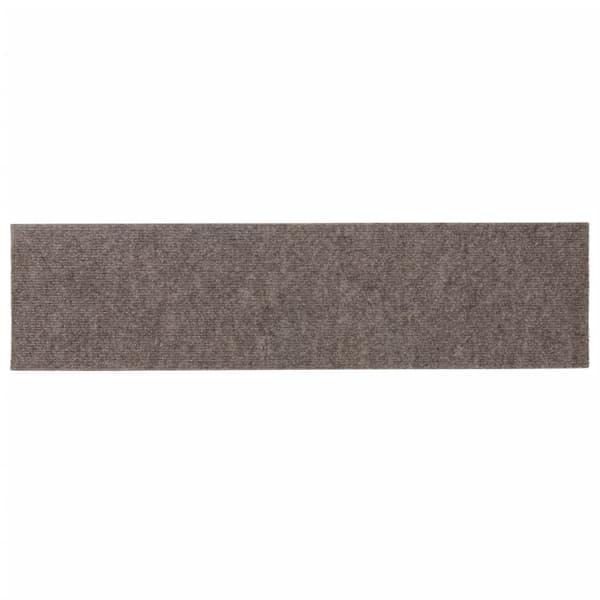 vidaXL Trappmattor självhäftande 15 st 76x20 cm beige rektangulära Creme
