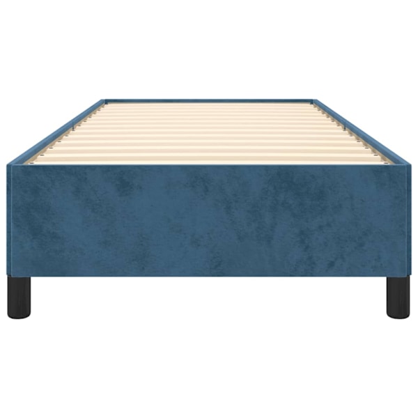 vidaXL Sängram utan madrass mörkblå 80x200 cm sammet Blå