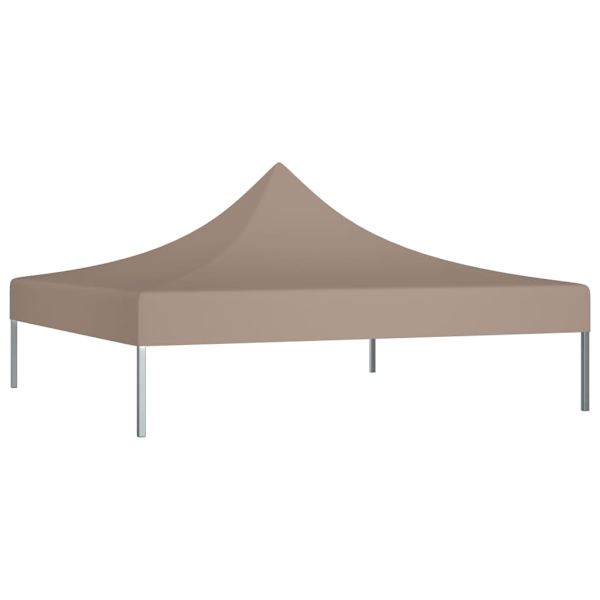 vidaXL Tak till partytält 3x3 m taupe 270 g/m² Taupe
