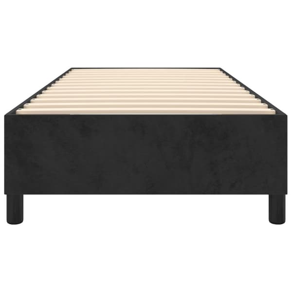vidaXL Ramsäng svart 80x200 cm sammet Svart