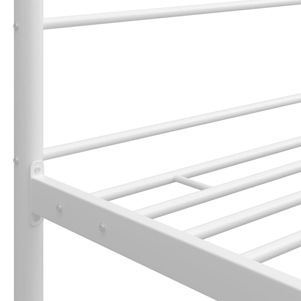 vidaXL Himmelsäng vit metall 140x200 cm Vit