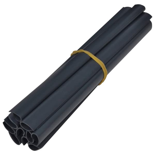 vidaXL Insynsskyddslist PVC 35x0,19 m matt mörkgrå grå