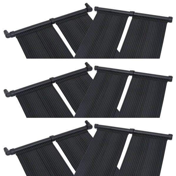 vidaXL Solfångare för pool 6 st 80x310 cm