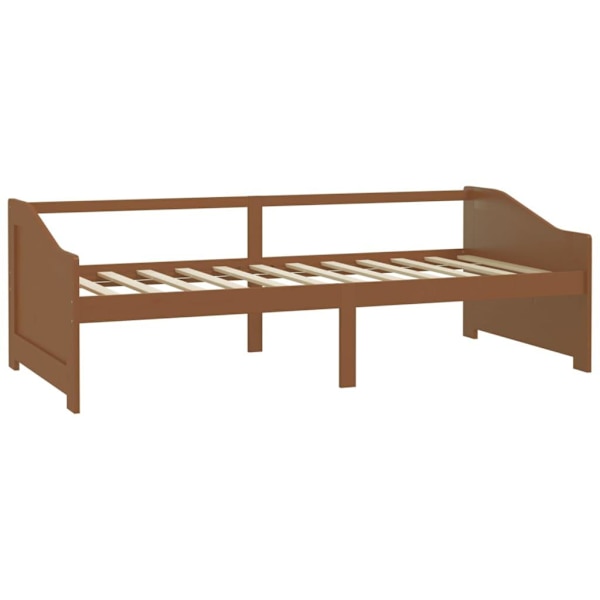 vidaXL Dagbädd 3-sits honungsbrun massiv furu 90x200 cm Brun