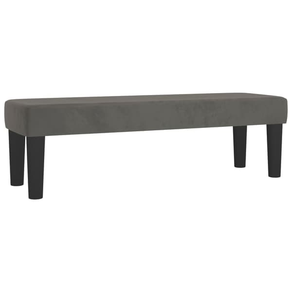 vidaXL Ramsäng med madrass mörkgrå 200x200 cm sammet Grå
