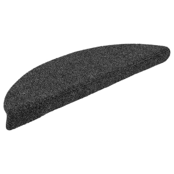vidaXL Trappstegsmattor självhäftande 10 st antracit 56x17x3 cm brodyr Brun
