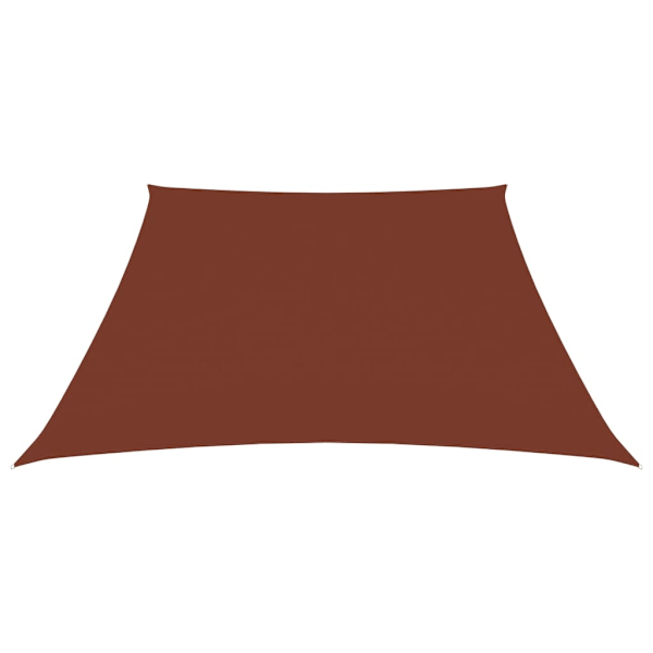 vidaXL Solsegel oxfordtyg trapets 3/4x3 m terrakotta Brun