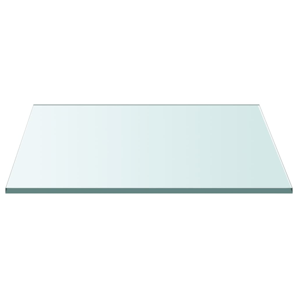 vidaXL Bordsskiva genomskinlig 50x50 cm härdat glas Transparent