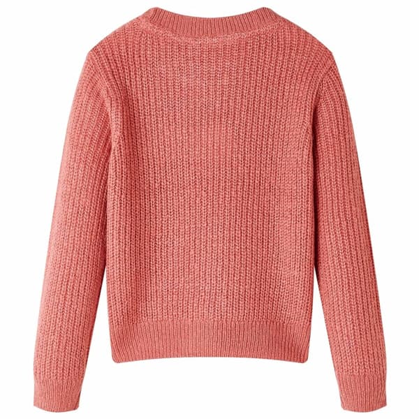 vidaXL Stickad tröja för barn rosa 128 Rosa