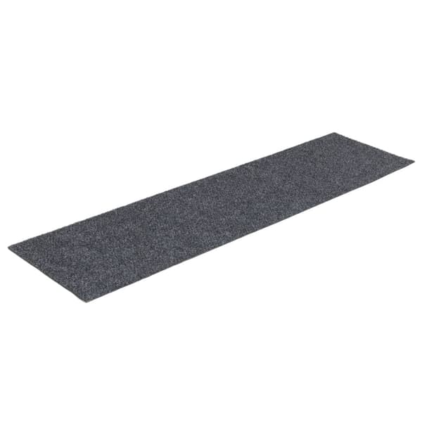 vidaXL Trappmattor självhäftande 15 st 76x20 cm ljusgrå rektangulära grå