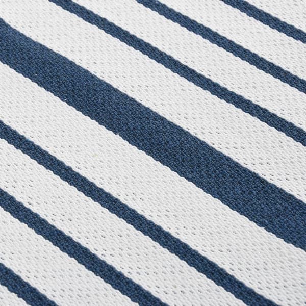 vidaXL Matta marinblå 160x230 cm bomull Blå