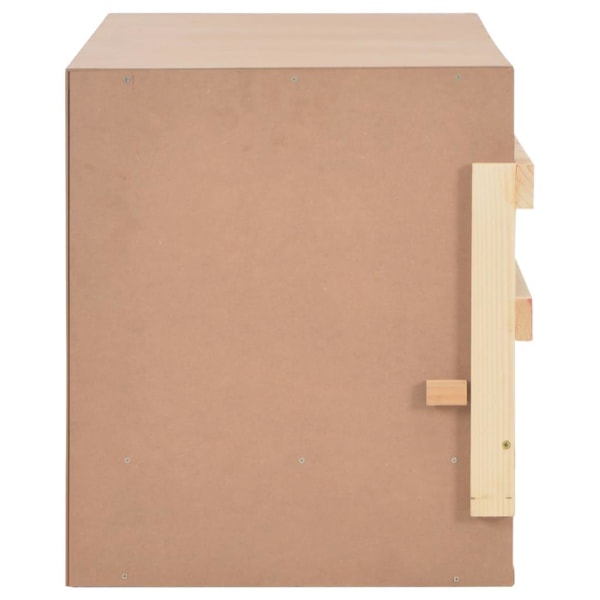 vidaXL Värprede 4 fack 106x40x45 cm massiv furu
