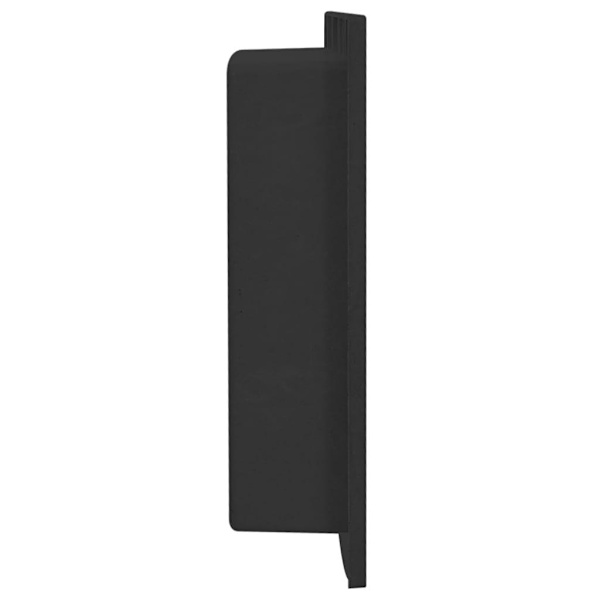 vidaXL Infälld duschhylla niche matt svart 41x51x10 cm Svart