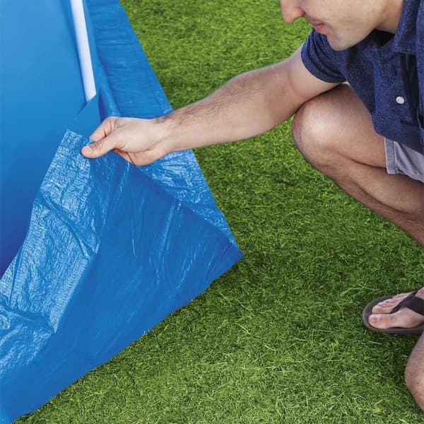 Bestway Markduk för pool Flowclear 335x335 cm Blå