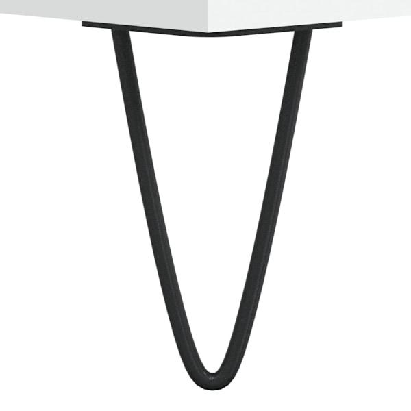 vidaXL Byrå vit 60x35x70 cm konstruerat trä Vit