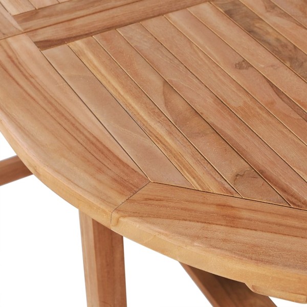 vidaXL Trädgårdsbord utdragbart (110-160)x80x75cm massiv teak Brun