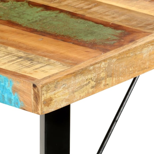 vidaXL Barbord 180x70x107 cm massivt återvunnet trä Brun