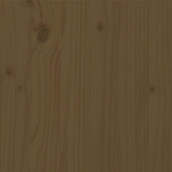 vidaXL Sängram honungsbrun massivt trä 150x200 cm Brun