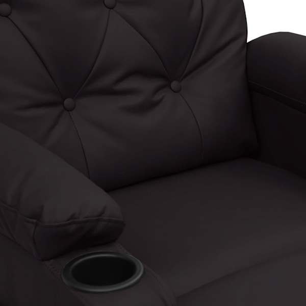 vidaXL Massagefåtölj svart konstläder Svart