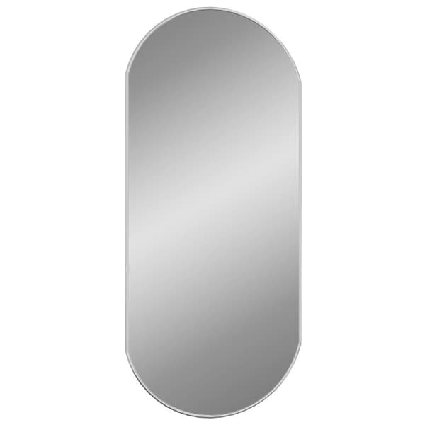 vidaXL Väggspegel silver 80x35 cm oval Silver