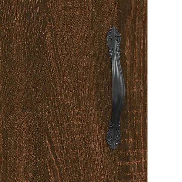 vidaXL Skrivbord brun ek 140x50x75 cm konstruerat trä Brun
