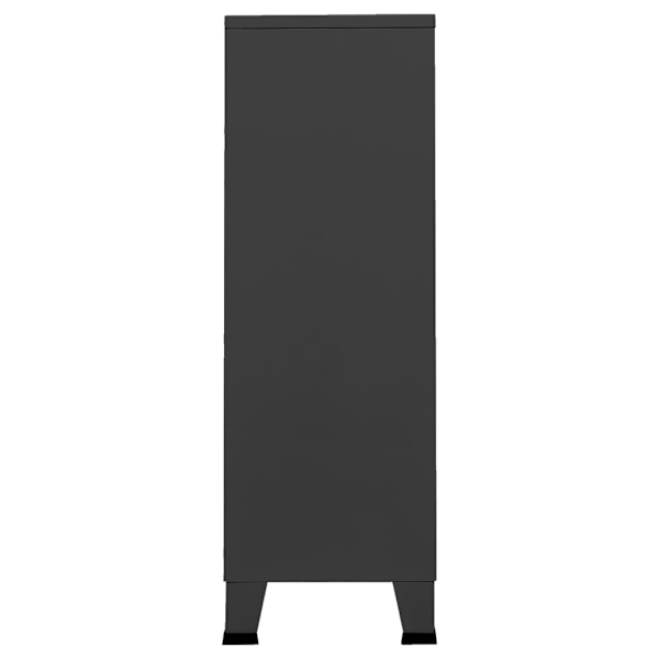 vidaXL Industriell garderob antracit 67x35x107 cm stål Antracit