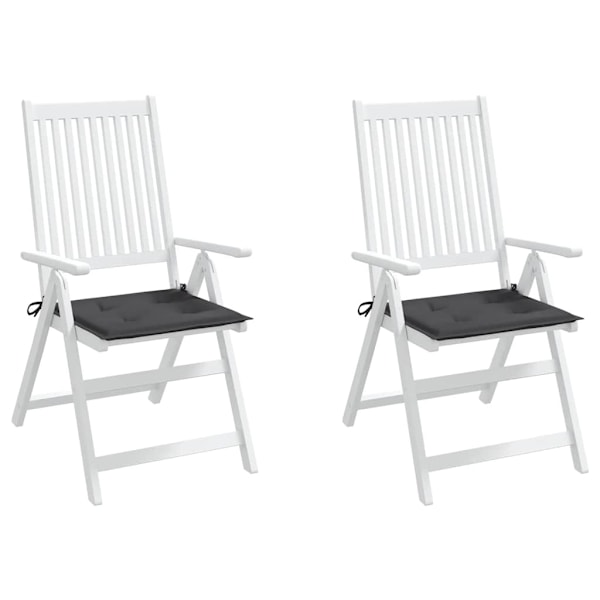 vidaXL Stolsdynor 2 st antracit 50x50x4 cm oxfordtyg Antracit