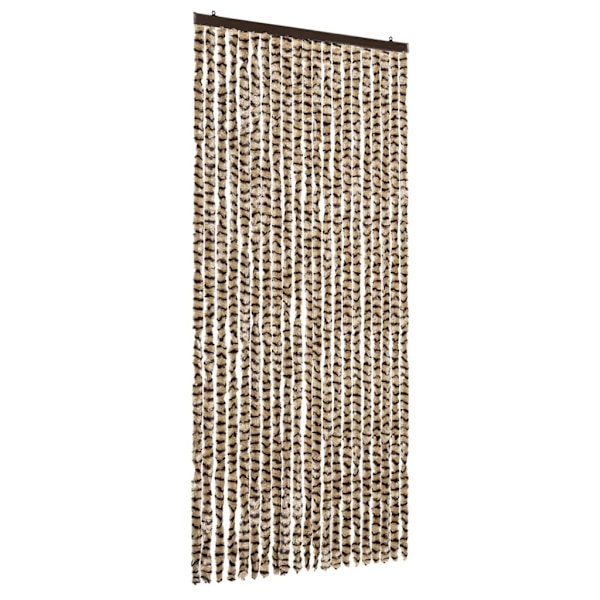 vidaXL Insektsdraperi beige och brun 90x220 cm chenille Beige