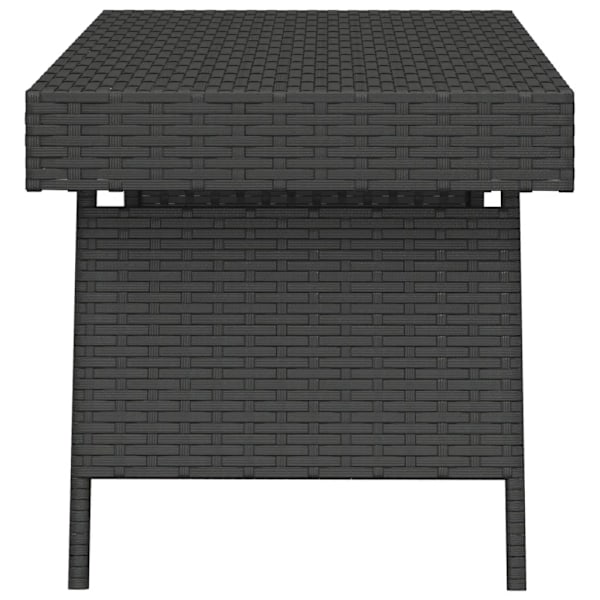 vidaXL Hopfällbart sidobord svart 60x40x38 cm konstrotting Svart
