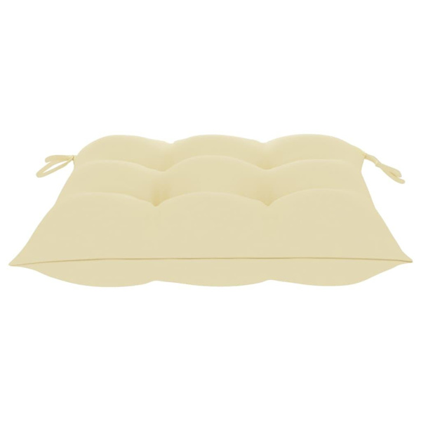 vidaXL Stolsdynor 4 st gräddvit 50x50x7 cm oxfordtyg Vit