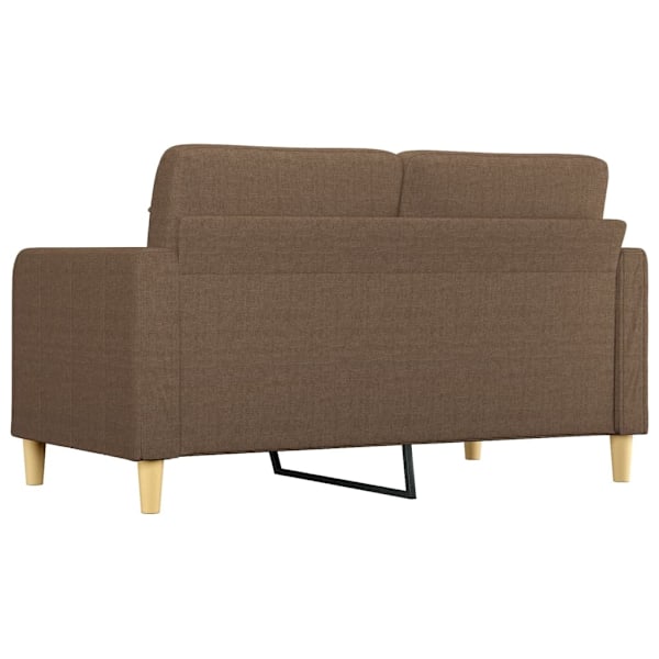 vidaXL 2-sitssoffa brun 140 cm tyg Brun