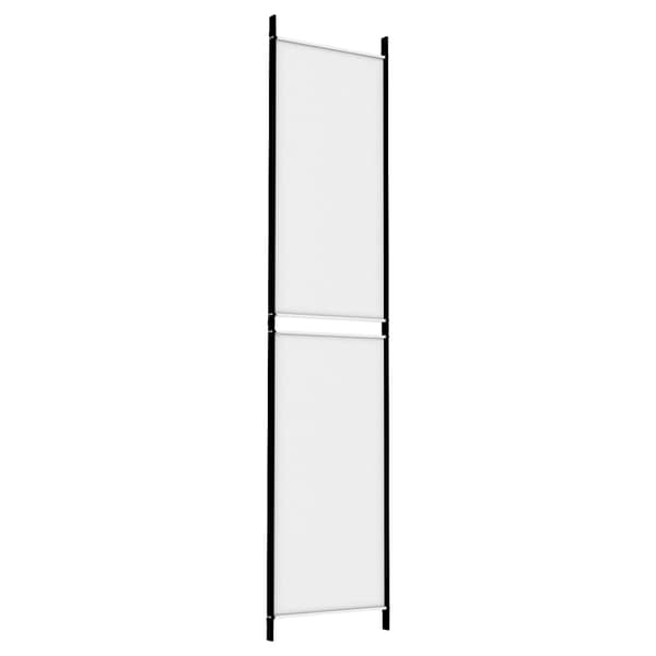 vidaXL Rumsavdelare 3 paneler vit 150x220 cm tyg Vit