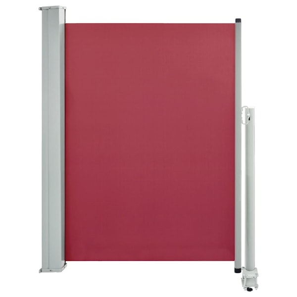 vidaXL Infällbar sidomarkis 100x300 cm röd Röd