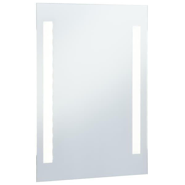 vidaXL Badrumsspegel LED 60x100 cm Silver