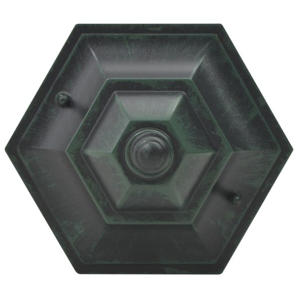 vidaXL Lyktstolpar för trädgård 6 st E27 110 cm aluminium mörkgr Grön